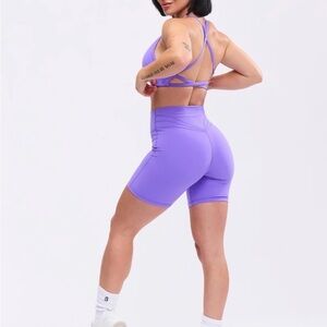 Buffbunny Collection Legacy Short 6” Party Purple Size Smell